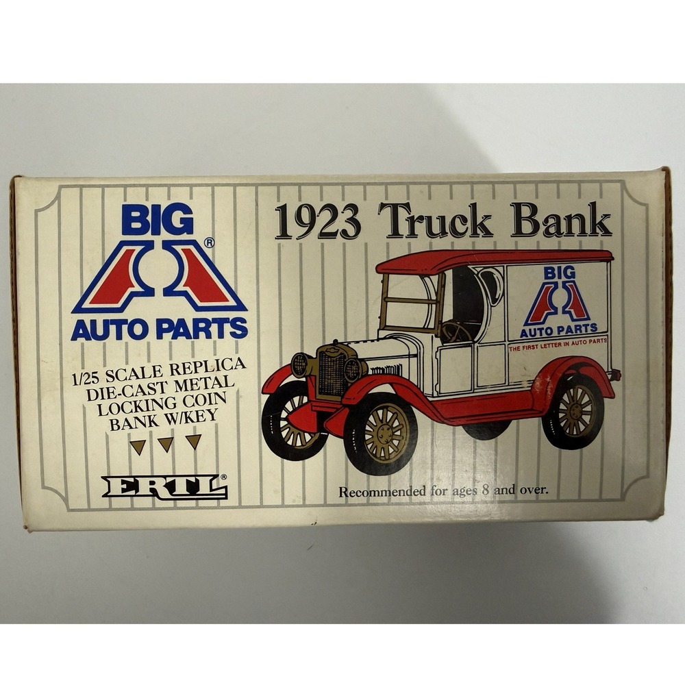 Vintage Limited Edition ERTL Big A Auto Parts‎ 1923 Chevy Panel Truck Bank Boxed